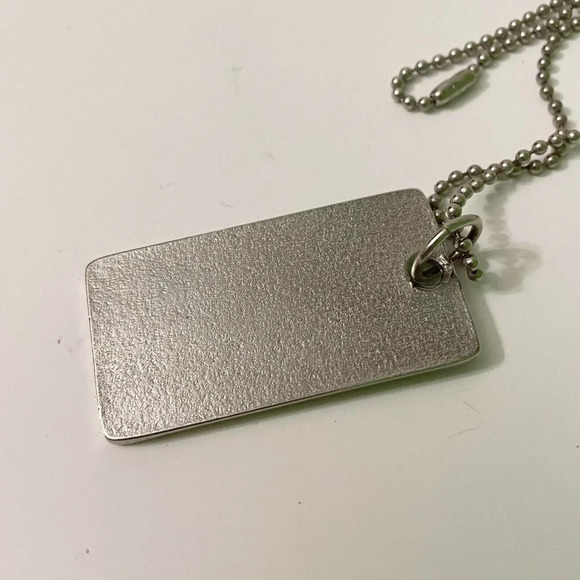 Vtg Extreme Dog Tag Necklace Waiting for the Punchline - Picture 4 of 10